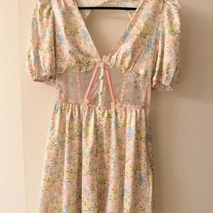 Floral Lace Midi Dress